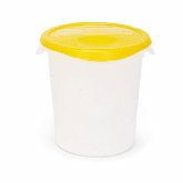 Rubbermaid, Round Storage Container, 12 qt, 8 1/8" Deep, Clear, Polypropylene
