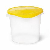 Rubbermaid, Round Storage Container, 22 qt, 14" Deep, Clear, Polypropylene