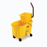 Rubbermaid, Wavebrake Mopping System, Holds Up to 44 qts, Foot Pedal, 50,000 Ringing Cycles, Steel, Plastic