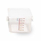 Rubbermaid, Space Saving Square Container, 8 qt, 8 3/4" Deep, Clear, Polycarbonate