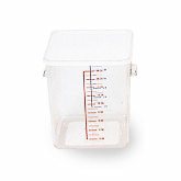 Rubbermaid, Space Saving Square Container, 12 qt, 7 3/4" Deep, Clear, Polycarbonate