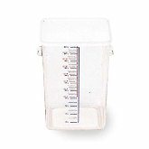 Rubbermaid, Space Saving Square Container, 22 qt, 14 7/16" Deep, Clear, Polycarbonate