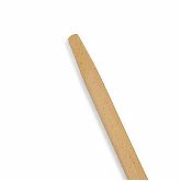 Rubbermaid Handle, 60" L, 1 1/8" dia., Wood, Tapered, Sanded, Natural