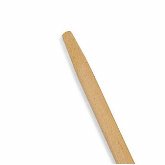 Rubbermaid Handle, 54" L, 1 1/8" dia., Wood, Tapered, Sanded, Natural
