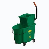 Rubbermaid, Wavebrake Specialty Mopping Combo, 35 qt Bucket Capacity, Molded Plastic, Green