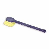 Rubbermaid Utility Brush, Long Plastic Handle, Synthetic Fill, Yellow