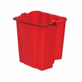 Rubbermaid Dirty Water Bucket, for Wavebrake Combos, 18 qt Capacity, Red