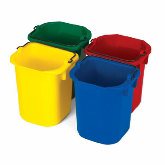 Rubbermaid Disinfecting Pails, 5 qt, Set of 4 Yellow, Green, Red Blue