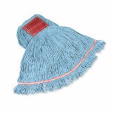 Rubbermaid Swinger Loop Wet Mop, x Large, 4 Ply Cottonsynthetic Blend, 5" Headband, White