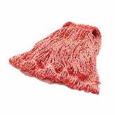 Rubbermaid Super Stitch Mop Head, Large, 4 Ply Blend Cottonsynthetic Blend, 1" Headband, Red