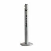 Rubbermaid, Smokers Pole Outdoor Container, 4" dia. x 41" H, Black