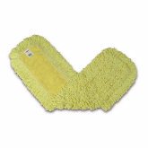 Rubbermaid Trapper Dust Mop, 36" L x 5" W, Loop End, Half Tie Backing, Yellow Yarnyellow Backing