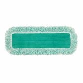 Rubbermaid Hygen Dust Pad w/ Fringe, 18, Microfiber, Green