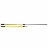 Rubbermaid Hygen Quick Connect Handle, 48" to 72", Lightweight Aluminum Construction, Yellow