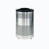 Rubbermaid Howard Classics Recycling Receptacle, Cans or Bottles, 51 gallon, 24 1/2" dia.