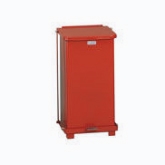 Rubbermaid The Defenders Step Can, 12" Sq x 23" H, 12 gallon Capacity, Red