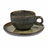 Rosenthal, Cappuccino Cup, 5 1/4" dia., w/Saucer, Indi Grey, Serax, Surface