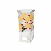 Rosseto Beverage Dispenser, 1 gallon, 7 1/4" x 7 1/4" x 17" H, Rectangle, Acrylic Base