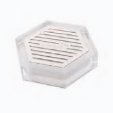Rosseto Drip Tray, 4" x 4" x 1" H, Hexagon, Acrylic w/ S/S Insert
