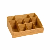 Rosseto, 9-Compartment Display Organizer, 16" x 12" x 6", Bamboo