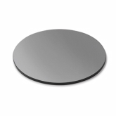 Rosseto Platter/Display Surface, 14" dia., Round, Tempered Glass, Black