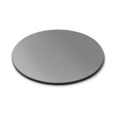 Rosseto Platter/Display Surface, 20" dia., Round, Tempered Glass, Black