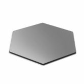 Rosseto, Platter/Display Glass Surface, Hexagon, Black, 19"