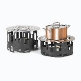 Rosseto, Skycap Pamela Center Warmer/Chafer, Black Matte Finish, S/S, 14" dia. x 10"