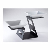 Rosseto, Display Riser, Swan, 2-Tier, Black Matte, 23.40" x 10.75" x 14.30"