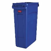 Rubbermaid, Slim Jim Waste Container, 23 gallon, Blue