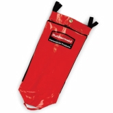 Rubbermaid Recycling Bag, w/ Universal Recycling Symbol, 34 gallon, 33" x 10 1/2" x 17 1/2", Red