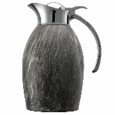 Service Ideas, Carafe, 1 liter, S/S, Gray Marble Finish, Hand Wash Only