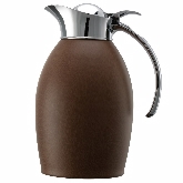 Service Ideas, Carafe, 1 liter, S/S, Leather Finish, Hand Wash Only