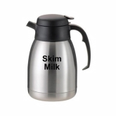 Service Ideas, Carafe, SteelVac, "Skim Milk" Etched on Side, 1.50 liter