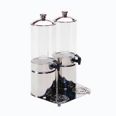 Service Ideas Inc. Ze Pe' Juice Dispenser, Double, S/S 1 gallon, 15" x 13" x 21.30"