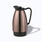 Service Ideas Inc. Classic Stainless Carafe, 10" x 4 1/2" x 6 1/4", Stainless Exterior & Interior, 1 liter