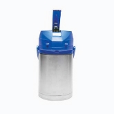 Service Ideas Inc. Airpot, Blue Lever Lid, 18/8 S/S Exterior, 2.2 liters