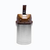 Service Ideas Inc. Airpot, Brown Lever Lid, 18/8 S/S Exterior, 2.2 liters