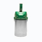 Service Ideas Inc. Airpot, Green Lever Lid, 18/8 S/S Exterior, 2.2 liters