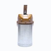 Service Ideas Inc. Airpot, Brown Lever Lid, 18/8 S/S Exterior, 2 1/2 liters