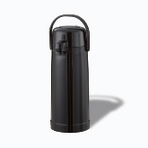 Service Ideas Inc., Eco-Air Airpot, 2.40 liter, Smooth Body, Plastic, Black