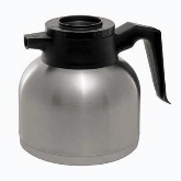 Service Ideas Inc. Brew N' Pour Steevac Server, Low Profile, 1.9 liter (64.2 oz), Black Lid