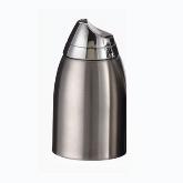 Service Ideas Inc. Sugar Dispenser, 8 1/2 oz, 18/8 S/S, Chrome Plated Plastic Lid