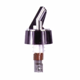 Spill-Stop Posi-Por, 1 1/4 oz Chrome w/ Black Collar