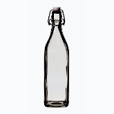 Steelite, Swing Top Bottle, Glass, Square Base, 34 oz
