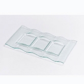 Steelite, 3-Compartment Plate, Ripples, 6 3/4" x 12 1/2"