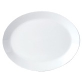 Steelite, Oval Coupe Platter, Simplicity, White, 10"