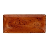 Steelite, Rectangular Narrow Rim Platter, 14 1/2" x 6 1/2", Craft Terracotta