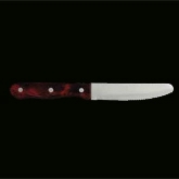 Steelite, Steak Knife, Cortland Silversmith, Pakka Wood Red Handle, 9 7/8"