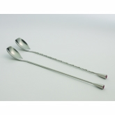 Steelite, Bar Spoon, Modern Mixologist, w/Red Knob, Smooth, 12" x 1/2" x 1/4"